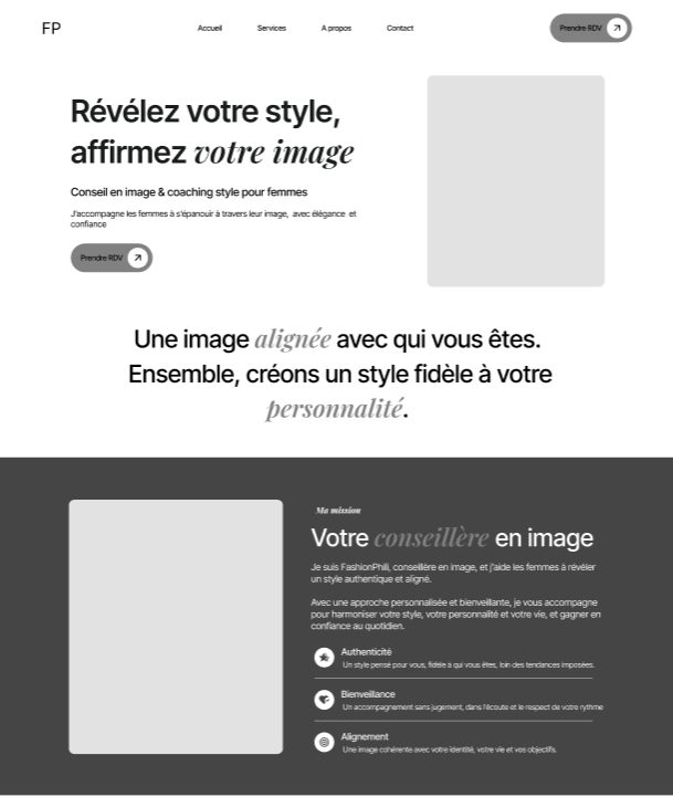 Wireframe — Structure